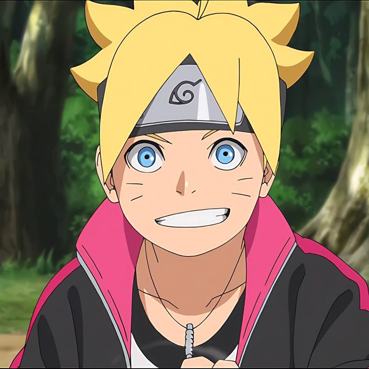 Boruto Uzumaki - Genin of Team Konohamaru and bearer of the Karma mark