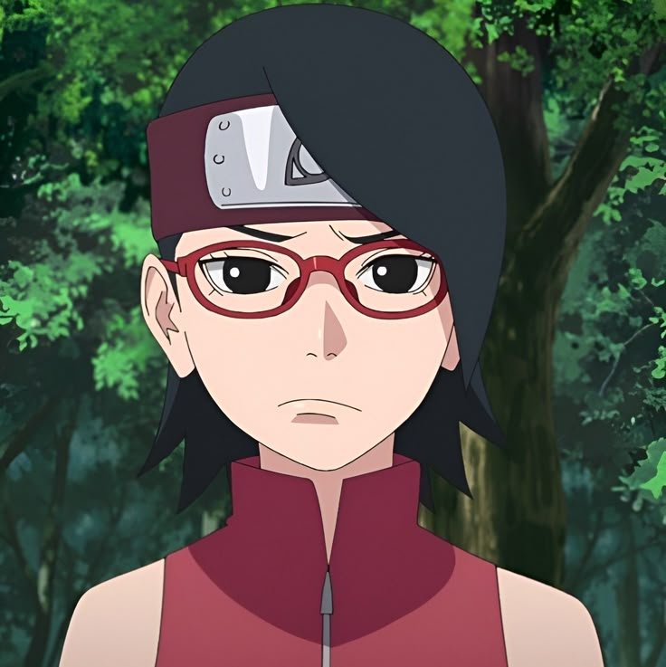 Sarada Uchiha - Genin of Team Konohamaru wielding the Sharingan