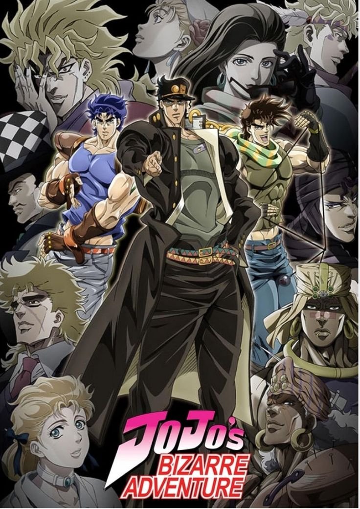 JoJo's Bizarre Adventure anime series - Supernatural action across generations